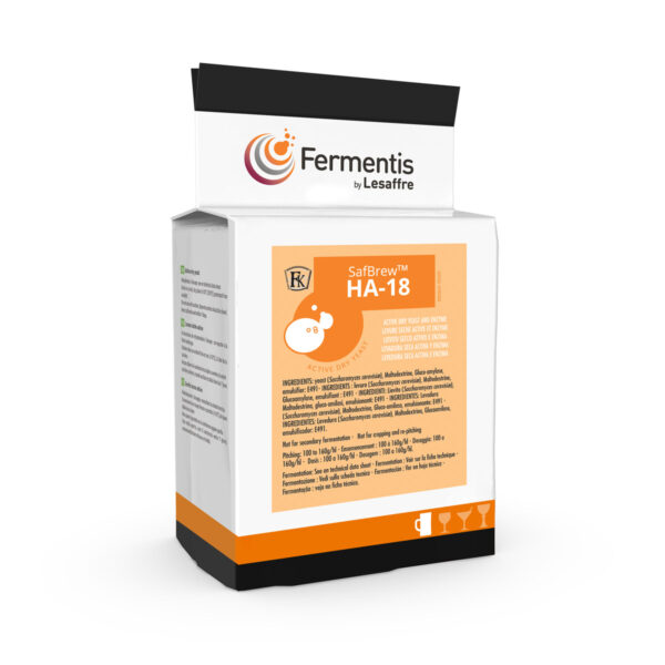 SafBrew HA 18 active dry yeast for brewers by Fermentis