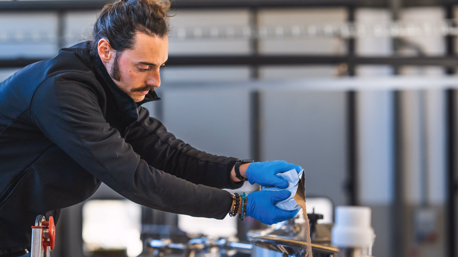 Brewer pouring Fermentis yeast- Brewer Stories